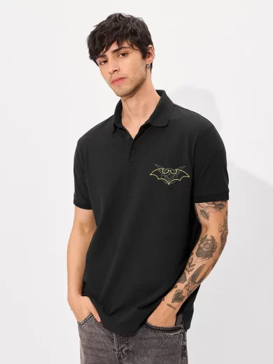 BLACK POLO TSHIRT